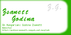 zsanett godina business card